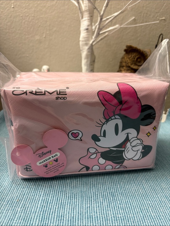 The Creme Shop Handbags - Disney Minnie Mouse Pink Cosmetic Makeup Bag by The Crème Shop
